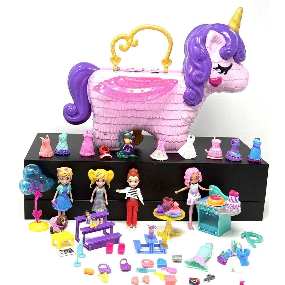 Polly Pocket Dress Up Doll and Accessory Lot
